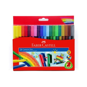 FABER-CASTELL 輝柏 彩色連接筆20色/盒 11-200-A