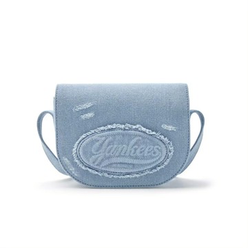 MLB WITH KARINA 紐約洋基隊 水洗 刷舊斜背包 包包 KOREA