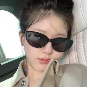 復古貓眼白色墨鏡女潮防紫外線辣妹趙露思同款偏光太陽眼鏡TR9081