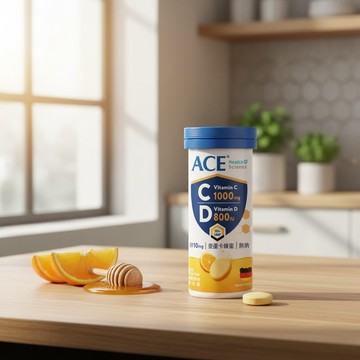 ACE Science 麥蘆卡C+D+鋅發泡錠 柳橙風味 #無鈉配方
