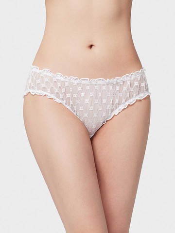 YOR SOLID, 碎花網紗三角內褲