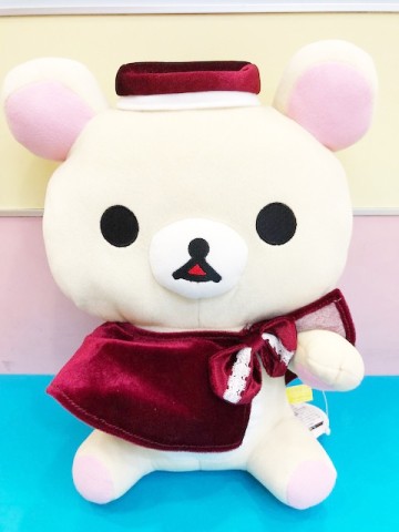 【震撼精品百貨】Rilakkuma San-X 拉拉熊懶懶熊~拉拉熊絨毛娃娃-淑女風造型-牛奶妹#00765