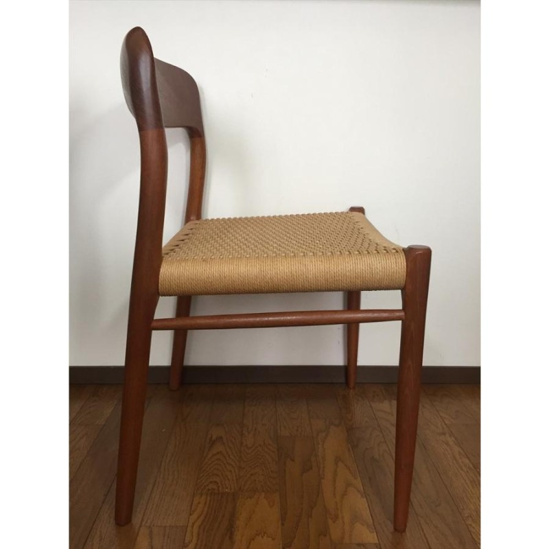 デンマーク　J.L Moller No.75 ダイニングチェア　チーク① JLMoller Model 75 TEAK Rattan | The Nordisk Cirkus