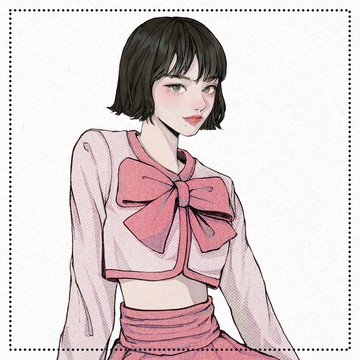 SEOYUL 2種 (dodam) 女孩可愛貼紙 人物貼紙