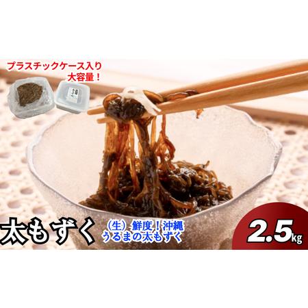 ふるさと納税 生産量日本一！うるま市勝連産の生もずく（お徳用）2.5kg　生もずく　沖縄　手軽　贈り物　冷凍　天ぷら　沖縄.. 沖縄県うるま市