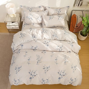 床包被套組(鋪棉兩用被套)-雙人 / 奧地利天絲四件式 / 楮葉私話 台灣製