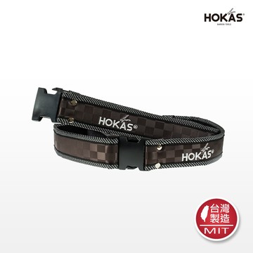 【HOKAS】咖啡色格紋腰帶-短款 (工具腰帶 園藝剪刀套 收納套 工具袋 工具套 腰包 加厚帆布 水電腰包)