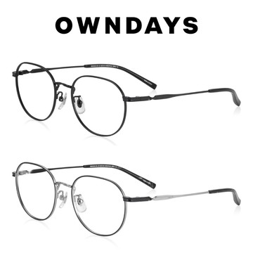 OWNDAYS BACK in BLACK系列波士頓框金屬眼鏡 OB1011G-5A