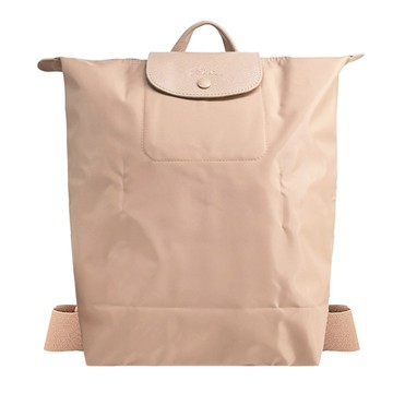 LONGCHAMP LE PLIAGE ONE系列尼龍單色摺疊後背包(中/米)