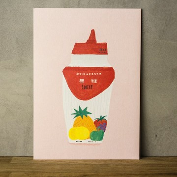 甜甜的果糖 - 插畫明信片