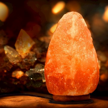 [26cm 大鹽礦] 鹽燈 小鹽燈 鹽燈聚寶盆 招財擺飾 風水擺件 財位燈 聚寶盆