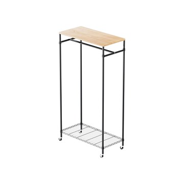 dayneeds 日需百備 木頂板單桿衣架  170 x 90 x 45cm  漂流木紋 黑色