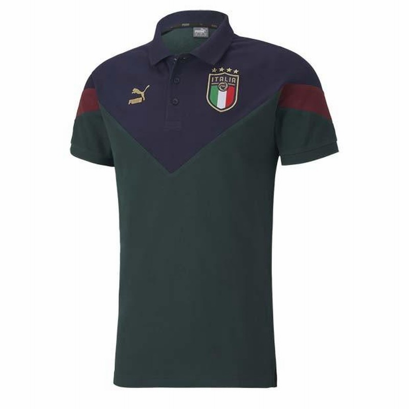 イタリア代表 FIGC ICONIC MCS 半袖ポロシャツ ポンデローザ