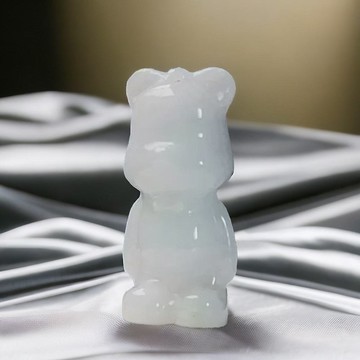 白翡翡翠熊熊| 天然緬甸玉A貨翡翠 | 送禮