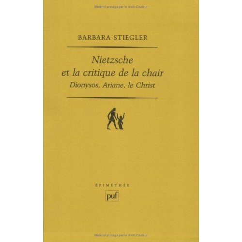 Nietzsche et la critique de la chair Dionysos  Ariane  le Christ