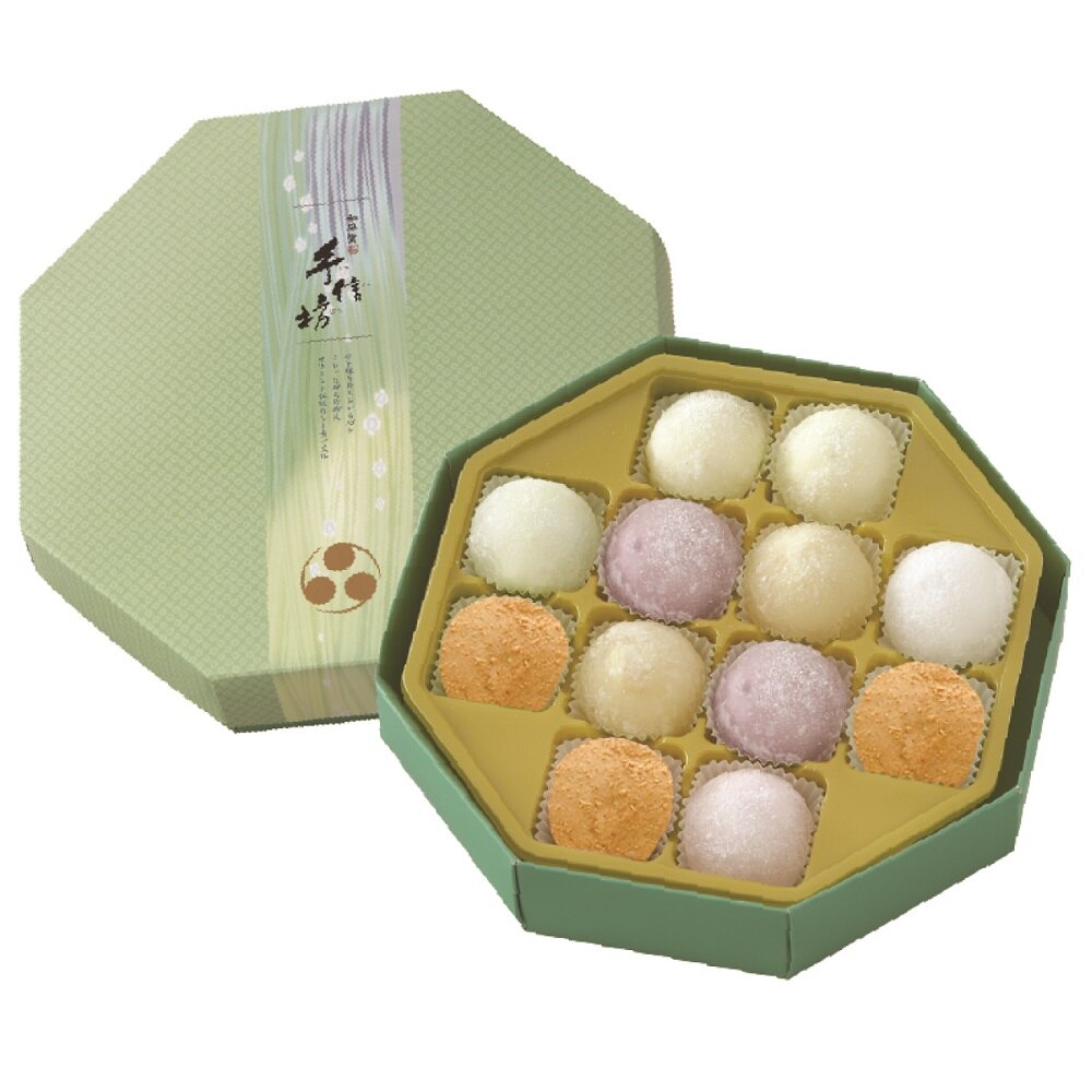 【手信坊】綜合雪菓(一盒12顆入)-11種口味，經典和風日式の菓子
