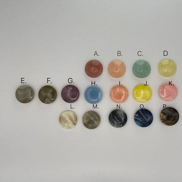 扣子耳環 可自行配色