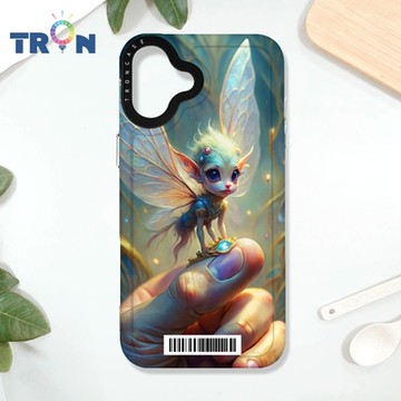 TRON iPhone 16 PLUS 指尖上的精靈 防摔太空載具殼 透白 軟硬 手機殼