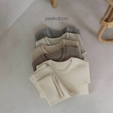 peekaboo 反車線純棉兒童套裝｜寶寶套裝 男童套裝 女童套裝 兒童睡衣 女韓國童裝 兒童套裝 韓國童裝