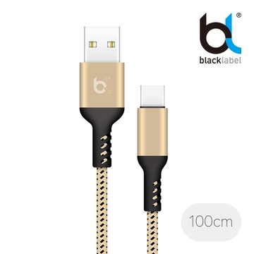 [家速配]blacklabel BL-73AC1充電傳輸線 AC-1M(金色)