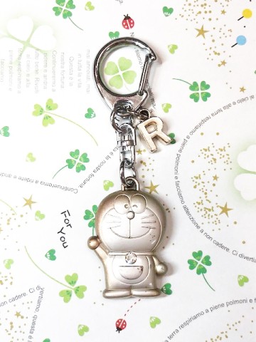 【震撼精品百貨】Doraemon_哆啦A夢~Doraemon鑰匙鎖圈-英文字母Ｒ#10723
