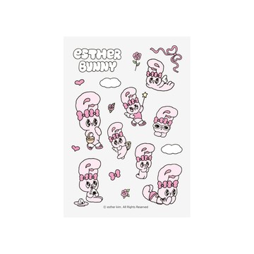 【TOXOXO】艾絲樂小兔悠閒日常水晶轉印貼紙