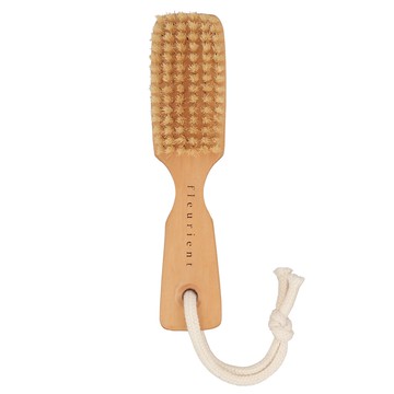 【Fleurient芙樂莉】原木白豚毛雙面指甲刷 台灣製