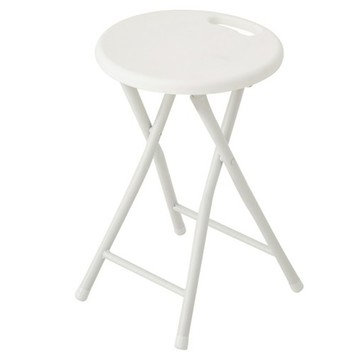 comet Home 摺疊可攜式圓凳 30 x 30 x 46cm  白色  1個