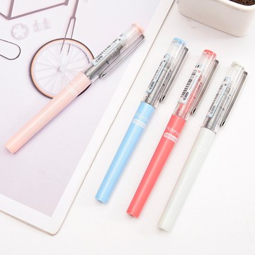 白雪直液式走珠筆 0.38/0.5mm中性筆 學生水性黑紅筆批發文具用品