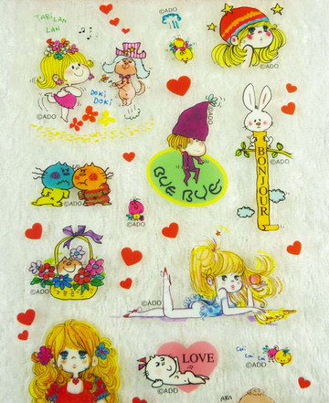 【震撼精品百貨】Ado mizumori 艾蒂 貼紙 紅愛心【共1款】 震撼日式精品百貨