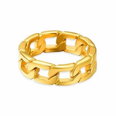 Prosteel 指輪 メンズ 喜平リング ゴールド 18k 金属アレルギー対応 14号 25号 シンプル かっこいい ヒップホップ アクセ 通販 Lineポイント最大get Lineショッピング