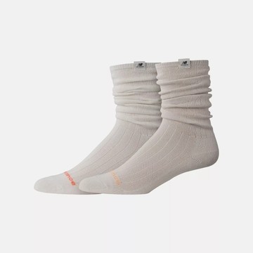 New Balance Slouchy Crew 2 Pack 泡泡襪 女款 穿搭 淺杏色 長襪 LAS50092AS1