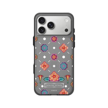 iPhone 17 Pro Max Clear (相機按鈕) 酷墨灰 - Catalina Estrada - Flowers Stickers
