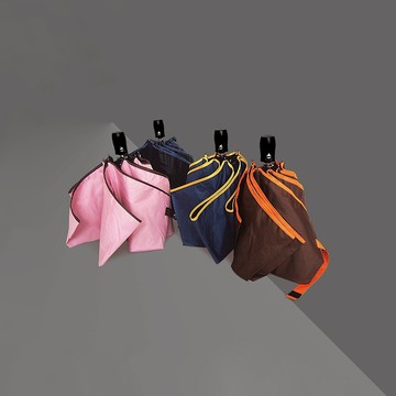 【BGG Umbrella】 跳色黑膠自動開收傘 21吋 黑膠抗紫外線