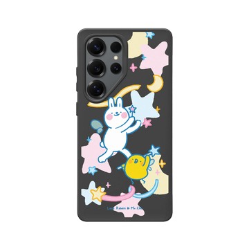 Galaxy S25 Ultra SolidSuit 黑 - 懶散兔與啾先生 Lazy Rabbit and Mr.Chu - 魔法