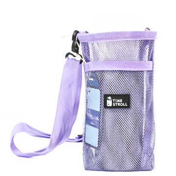 TIME STROLL 網紗水壺背袋 Y932 紫色 19cm x 10cm x 5cm  2個