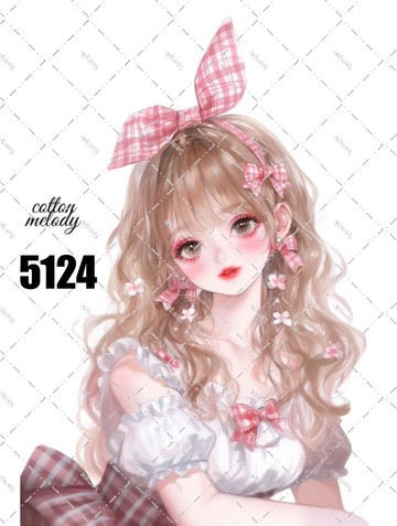 original sticker no.5124 人物貼紙 原創貼紙 原創人物貼紙 裝飾貼紙 cotton melody