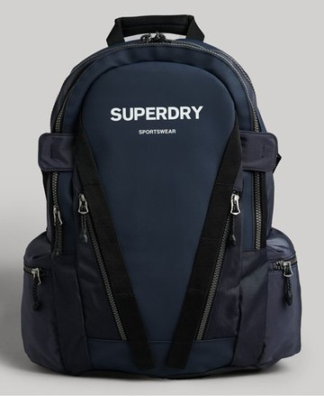 Superdry Men's Men's Mountain Tarp Graphic Backpack Navy Blue / Deep Navy/Optic - Size: 1SIZE