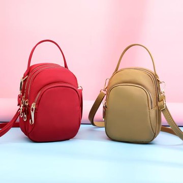 百搭迷你防水尼龍多層手機包