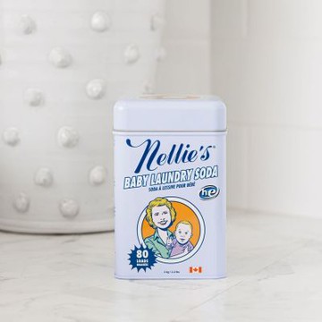 【Nellie s】Baby 寶寶專用天然洗衣粉 (1kg/80次用)｜極敏肌適用、溫和去漬、添加天然酵素
