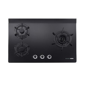 (含標準安裝)櫻花【G2932AGB】三口雙炫火玻璃檯面爐 瓦斯爐