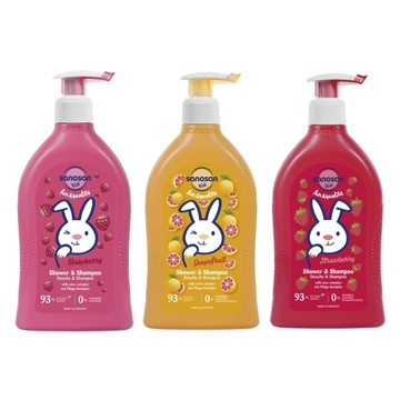 德國 珊諾 sanosan 兒童2合1洗髮沐浴露400ml(多款可選)