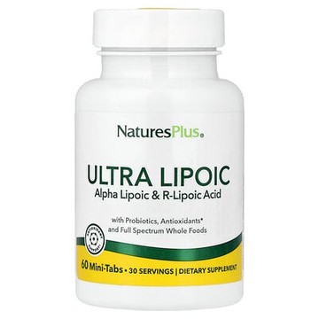 NaturesPlus, Ultra Lipoic 硫酸鋅，60 迷你片