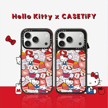 Hello Kitty x CASETiFY 聯名系列 Sticker Case iPhone iPhone18/17 Pro/Pro Max手機保護殼 Magsafe兼容