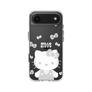 iPhone Air Clear Case（相機按鈕） 透明 - 三麗鷗-Hello Kitty - 簡約系列-灰白造型