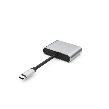 type-c多功能2合1集線器4k影音轉接器