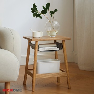 RICHOME 木木原木茶几 茶几 實木 桌子 床頭櫃 N0428