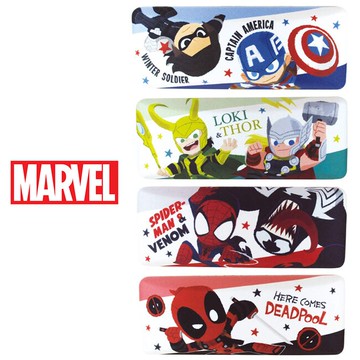 【日本正版】漫威英雄 絨面 硬殼 眼鏡盒 附拭鏡布 美國隊長 雷神索爾 MARVEL