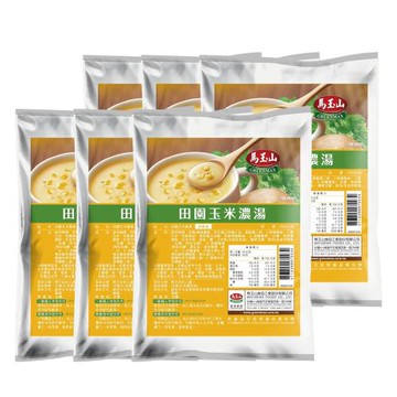 【馬玉山】田園玉米濃湯1kgx6包