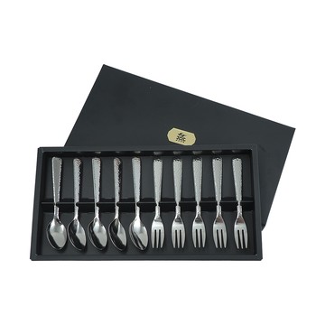 日本製燕匠鎚目咖啡匙/水果叉組-1組